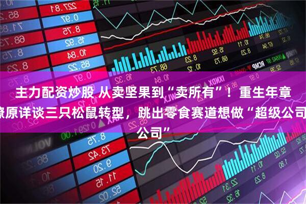 主力配资炒股 从卖坚果到“卖所有”！重生年章燎原详谈三只松鼠转型，跳出零食赛道想做“超级公司”